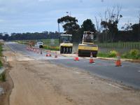 Road maintenance works.