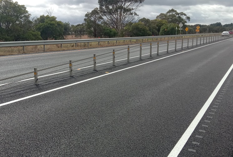 Image of the maintenance works completed on a section of Baxter-Tooradin Road.