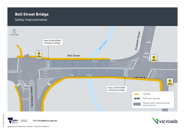 Bell Street Bridge safety improvements map