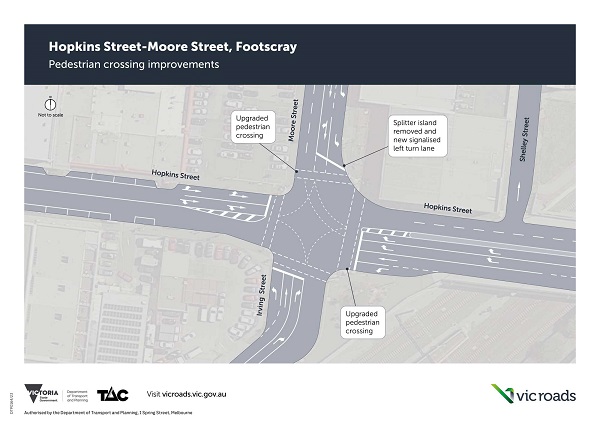 Hopkins Street and Moore Street intersection improvements