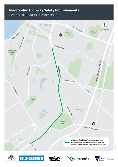 Moorooduc Highway safety improvements Heatherhill Road to Sumner Road