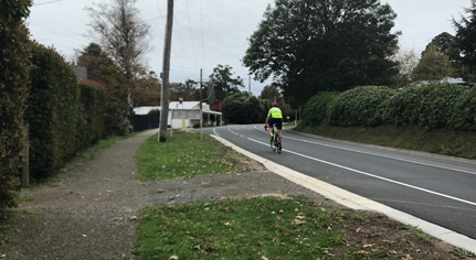 New sealed shoulder, smoother road surface and drainage improvements in Ferny Creek
