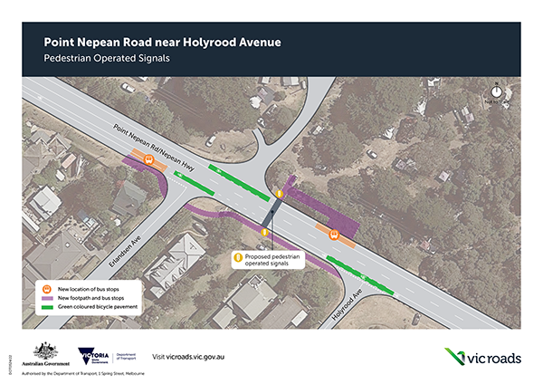Point Nepean Road near Holyrood Avenue