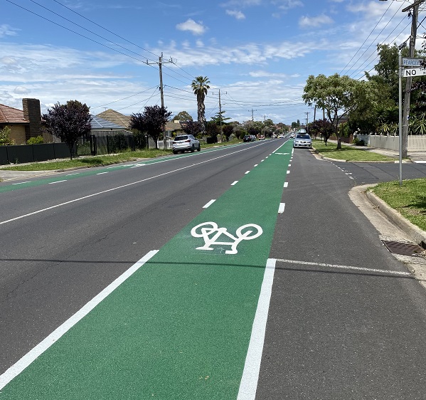 Pascoe Vale cycling lane