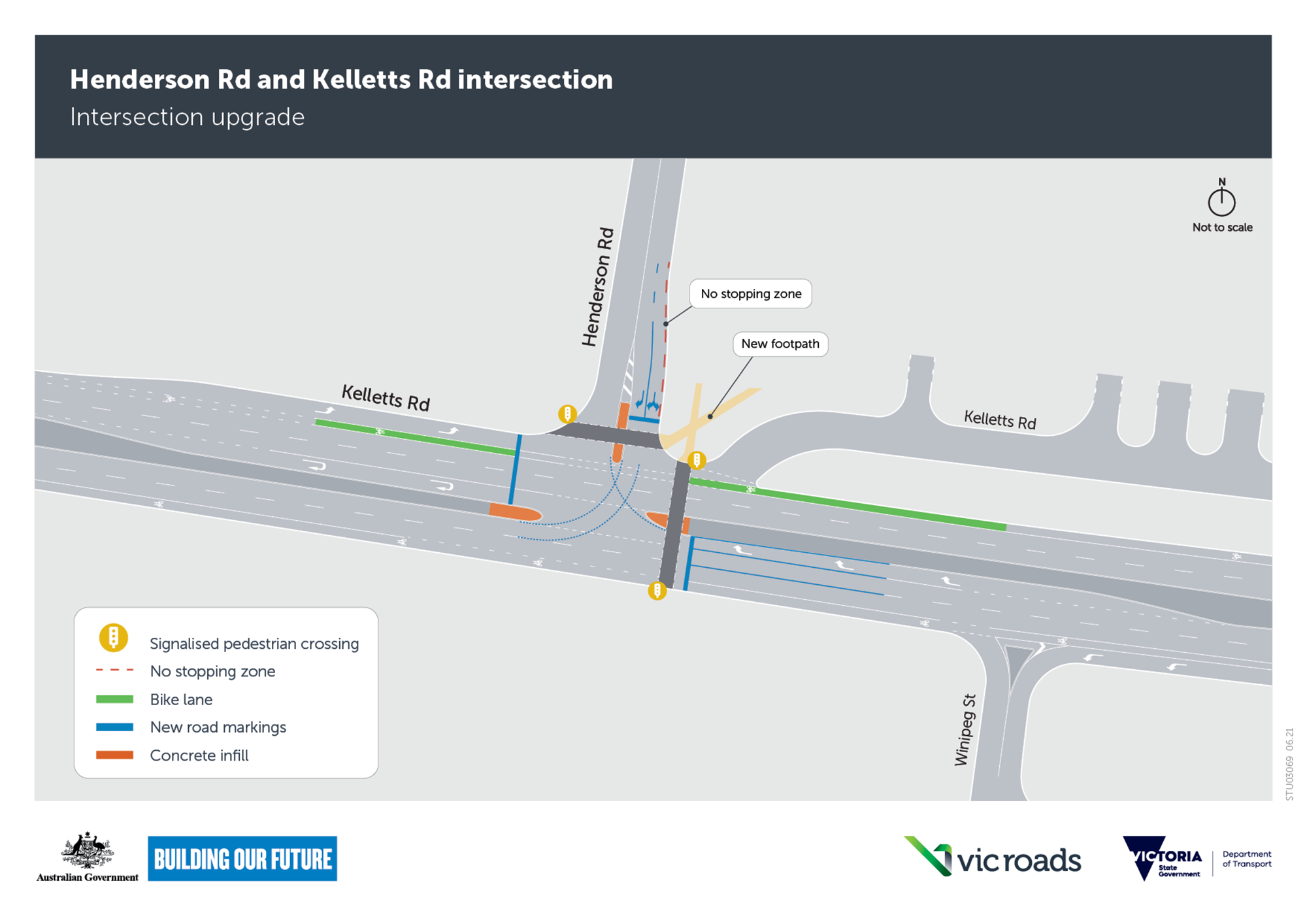 Map of the intersection upgrade