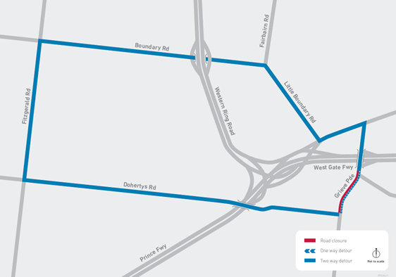 Site 5: Grieve Parade, between Dohertys Road and the West Gate Freeway