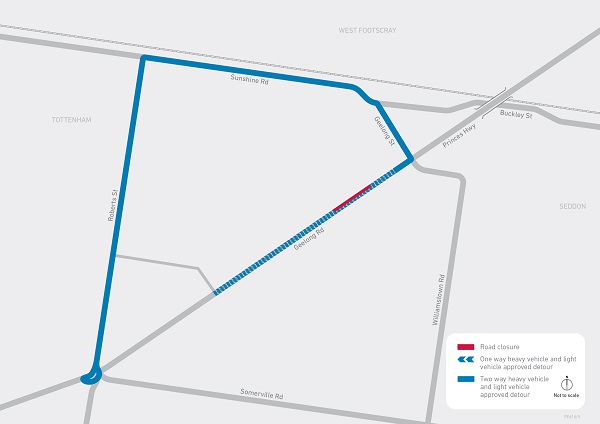 WRU resurfacing at Princes Highway 