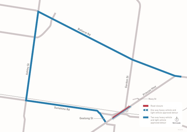WRU resurfacing at Princes Highway 