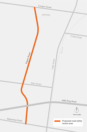 Whittlesea Speed Limit Review Map - Edgars Rd (small)