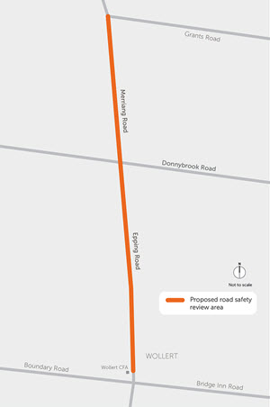 Whittlesea Speed Limit Review Map - Merriang Rd (small)