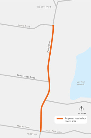 Whittlesea Speed Limit Review Map - Plenty Rd (small)