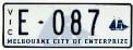Melbourne City of Enterprize plate