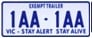Exempt trailer plate
