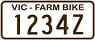 Farm bike plate