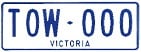 Tow Truck Plate