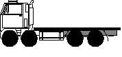 A 4 axle rigid truck