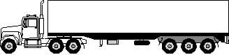 Prime mover with a single trailer