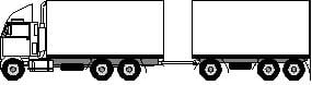 Short combination truck