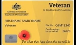 Veteran Gold Card Concession