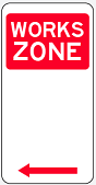 Image of works zone sign