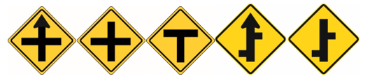 Intersection warning signs