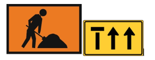 Road work signs