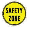 Safety zone sign