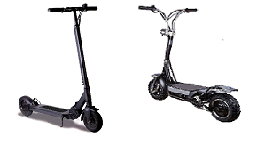 Image of two electric scooters