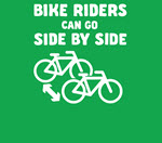 animated image - Bike riders can go side by side
