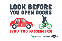 Look before you open doors you too passengers
