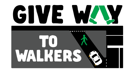 cycling rule - give way to walkers