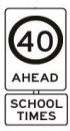 Speed Sign Advanced Warning 