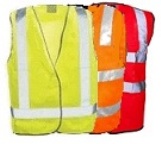 A high visibility vest