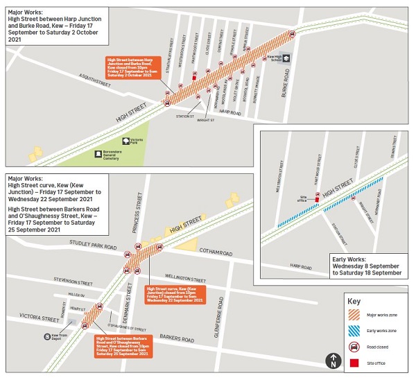 Major works map High Street Kew
