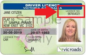 vicroads address change label vic labels sign au