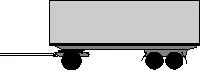 Example image showing a heavy dog trailer in Victoria, Australia.