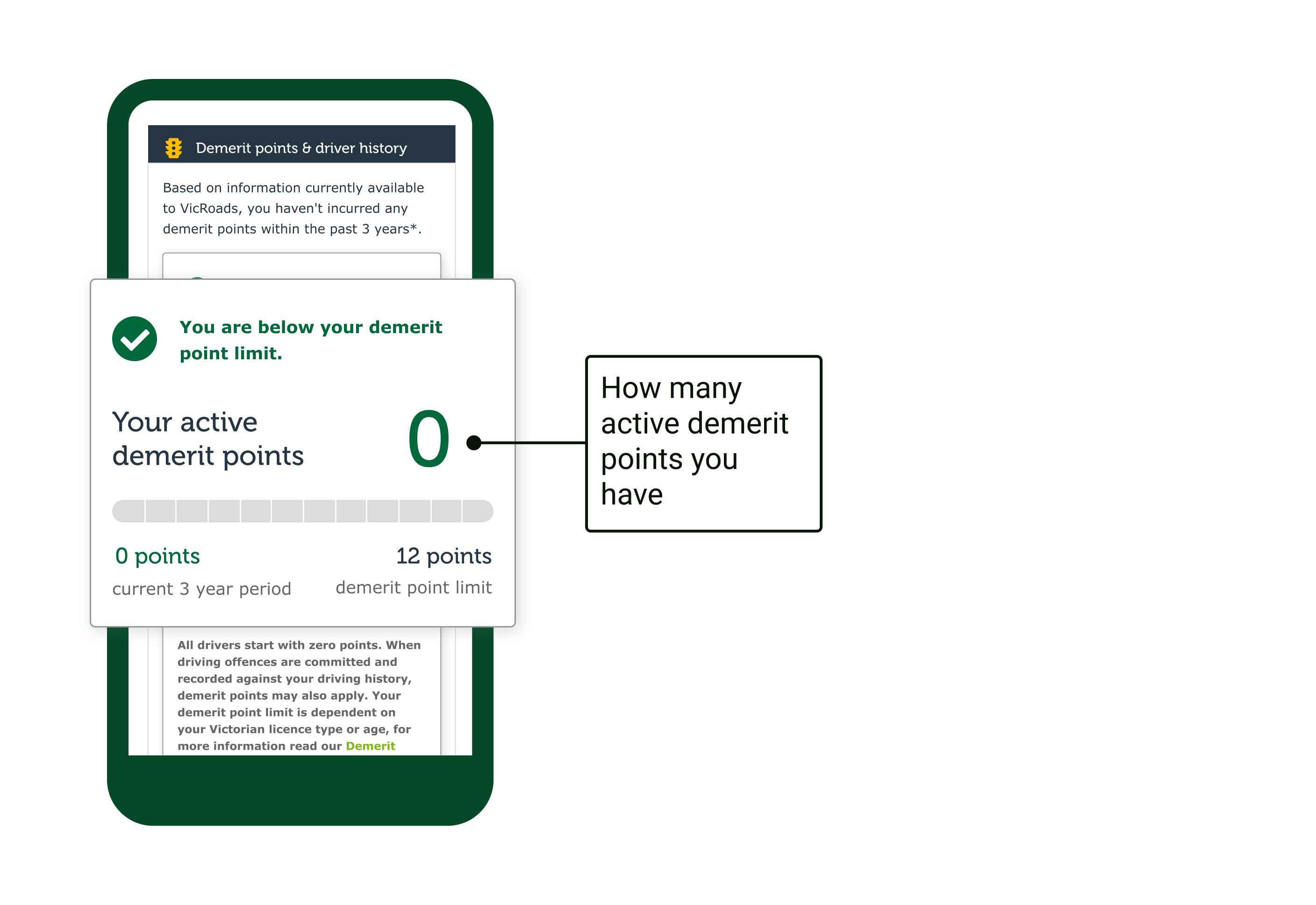 How many active demerit points