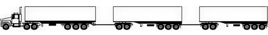 Sample image of a VicRoads registration for a prime mover road train in Victoria, Australia.