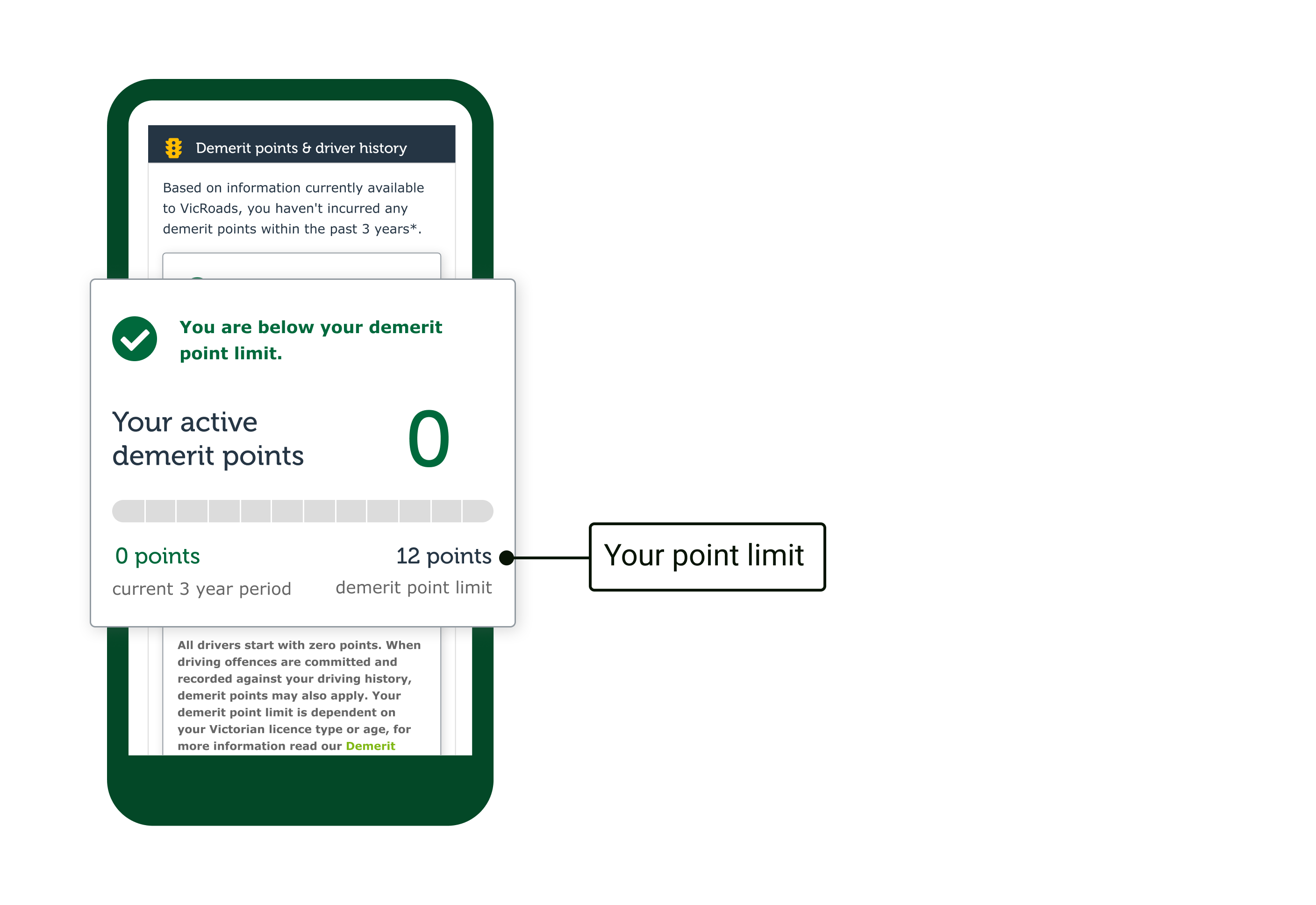 Demerit point limit